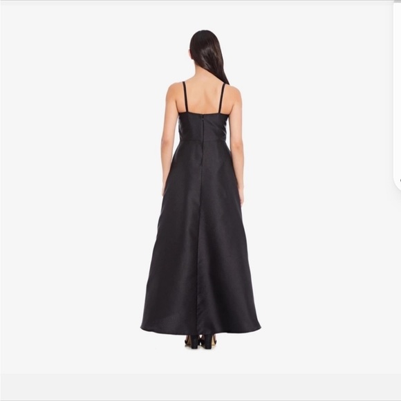 NEW Adrianna Papell Black Mikado Crepe Jumpsuit with Ballgown Overlay NWT size 4 - Picture 2 of 6